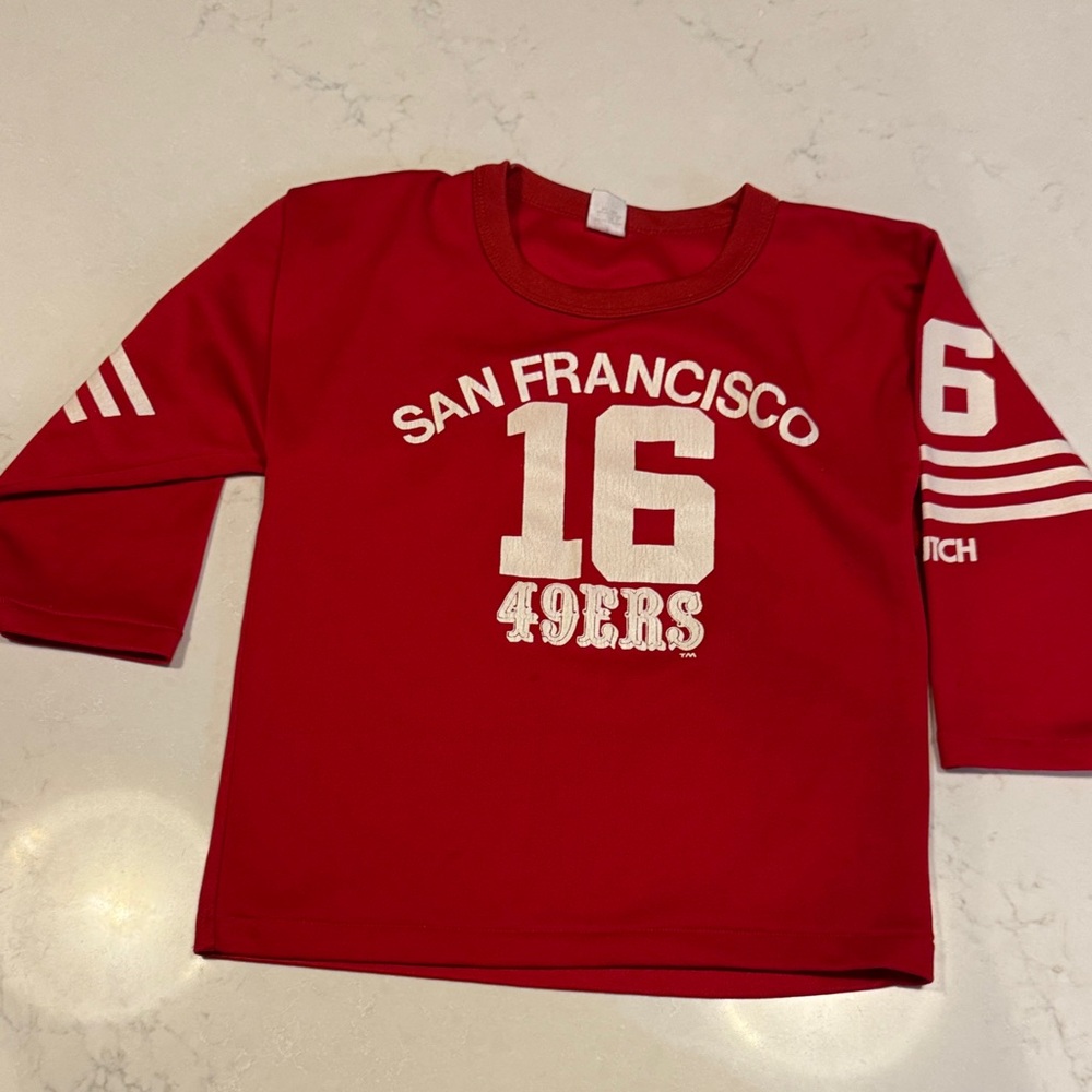 Vintage Hutch Kids Red San Francisco 49ers Jersey